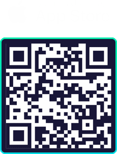 QR-code om de LekkerParkeren app te downloaden via de App Store